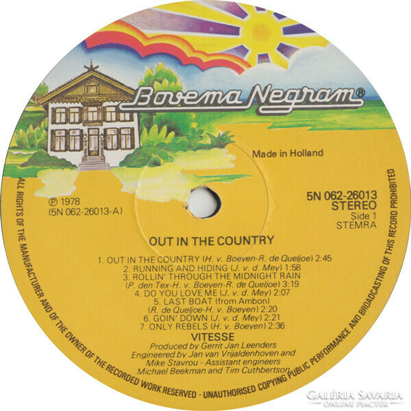 Vitesse - out in the country (lp, album)