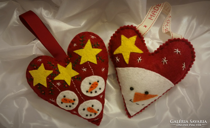 Hóemberes szívecskés karácsonyfadísz vagy egy kis kézműves ajándék a szeretteinknek