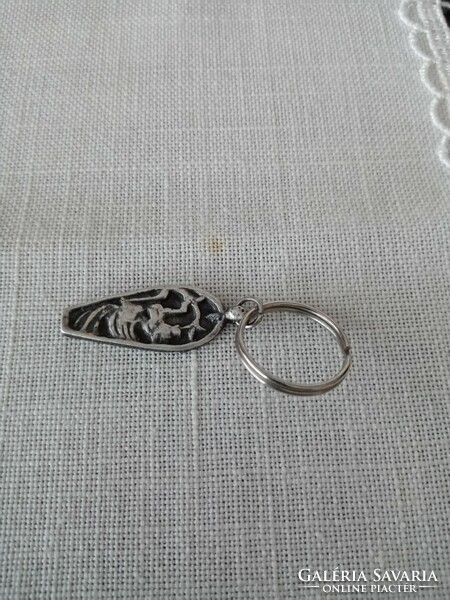 Copie marked silver-plated key chain - Celtic horse???