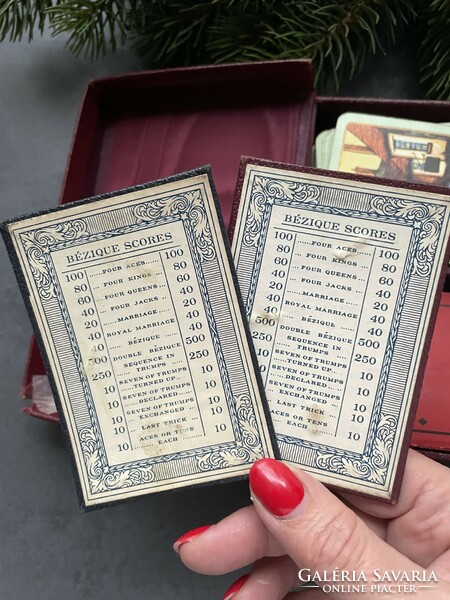 Rare! V. D. & MONTH. Wills 1933 - bezique card game set