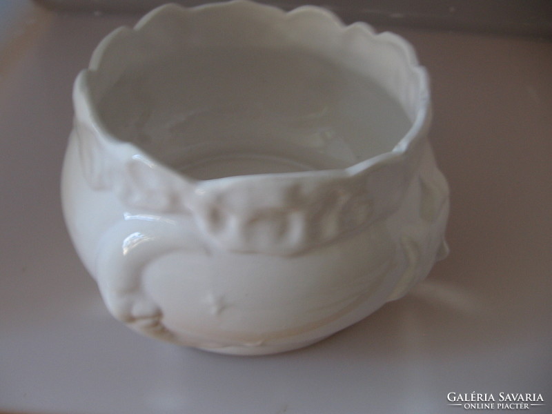White ceramic bowl, bowl, sun, moon, star