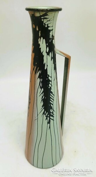 Retro zománc váza, 26 cm