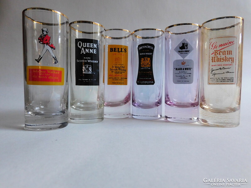 Set of vintage drink labels - 6 pieces