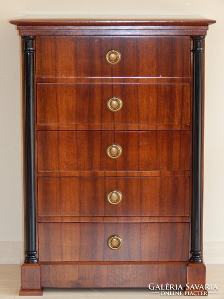 Biedermeier chest of drawers, 5 drawers [h-12]