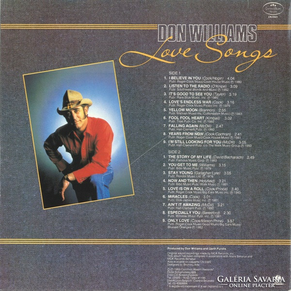 Don Williams  - Love Songs (LP, Comp)