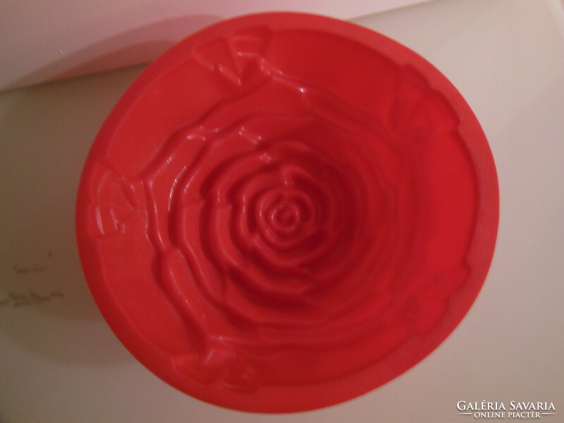 Bakeware - new - rose - 24 x 8 cm - German - silicone