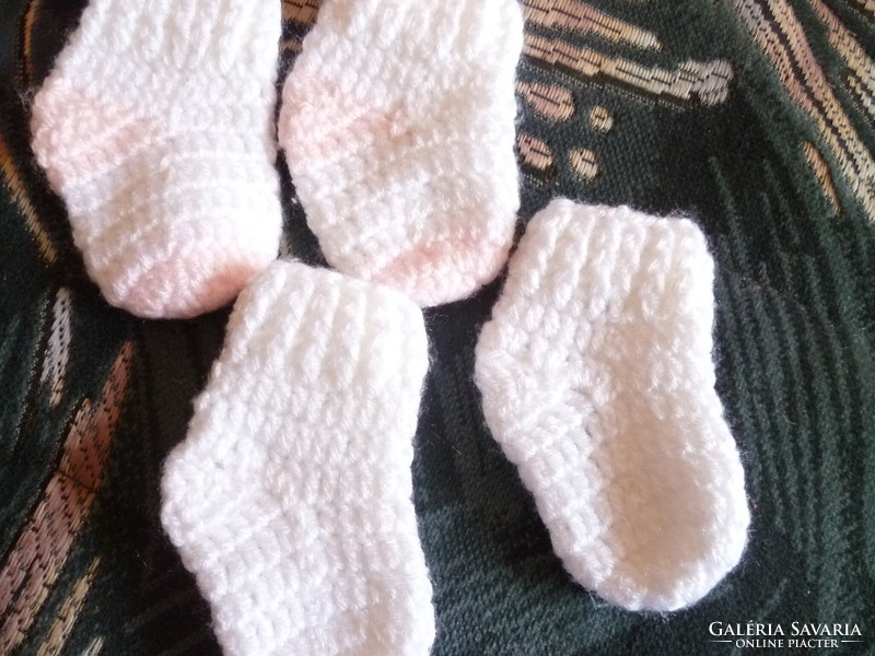 Crochet baby socks