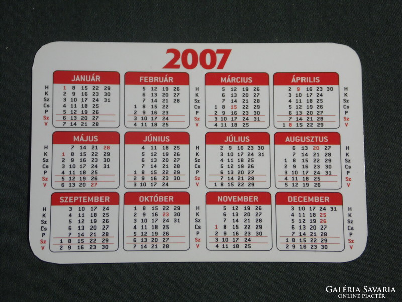 Card calendar, mister goliath, lady plus size, plus size clothing, fashion, Pécs, 2007, (2)