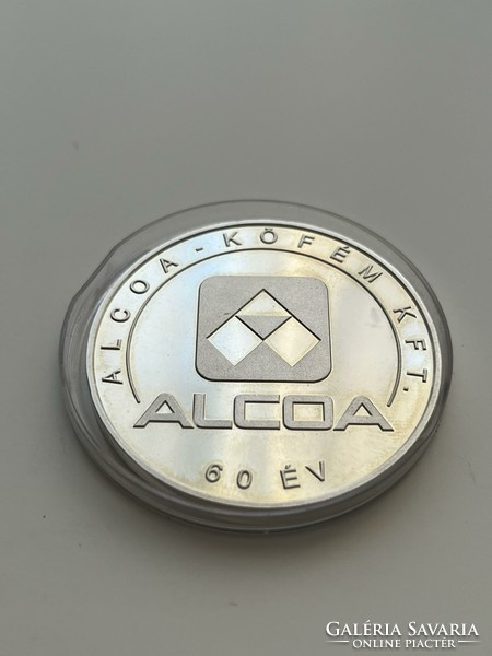 Alcoa coffee metal silver pp 0.925 Commemorative medal 2001 in capsule