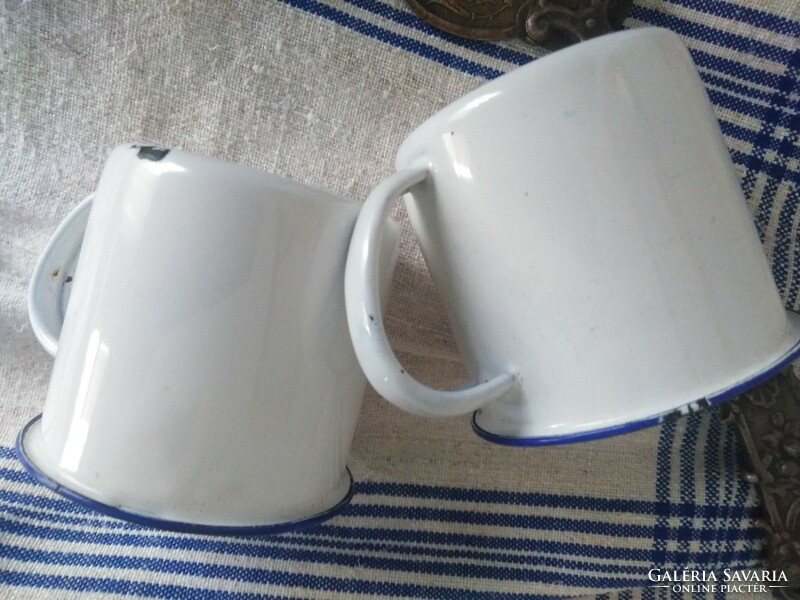 Enameled tin mugs - mini / 2 pcs.