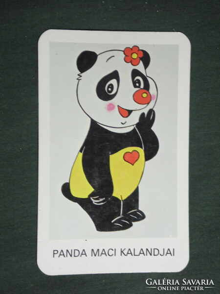 Kártyanaptár, MOKÉP mozi, Panda maci kalandjai rajzfilm , 1983,   (3)