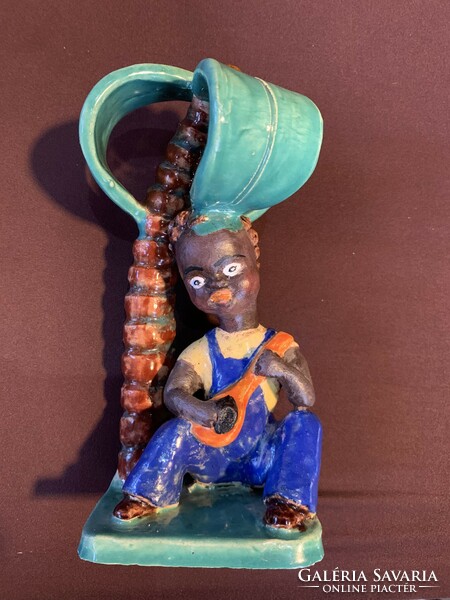 Art deco ceramics, Negro musician