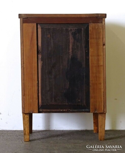 1P510 old four-drawer chest of drawers with marquetry