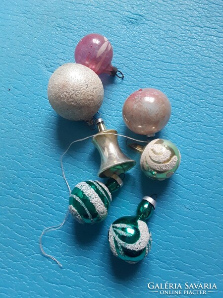 Antique glass Christmas tree decorations in one