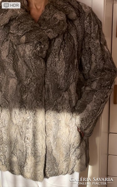Women's rabbit fur coat