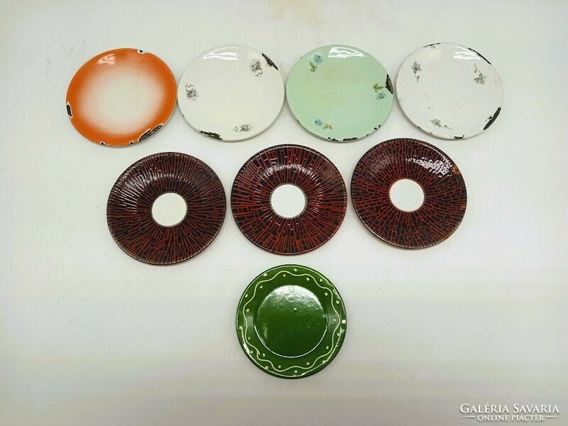 Retro enamel saucers, for replacement, in several colors and sizes