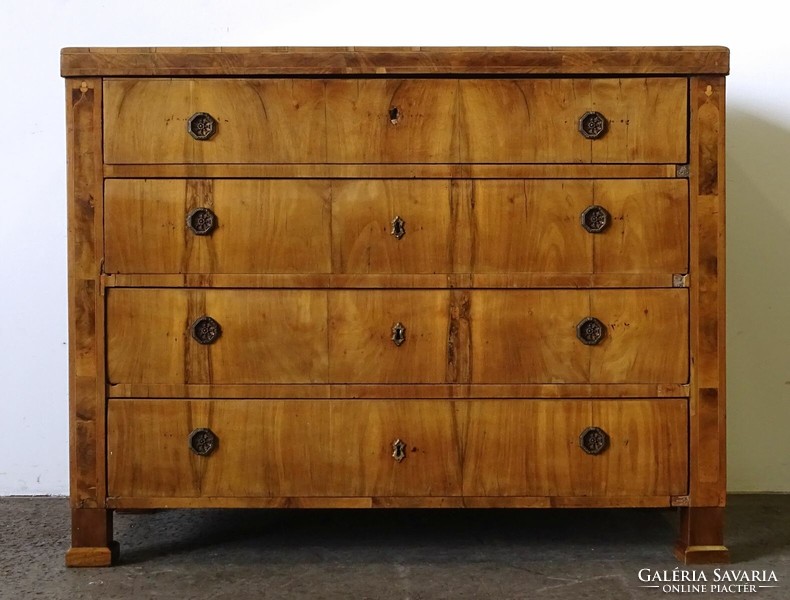 1P511 antique four-drawer Biedermeier writing chest around 1850