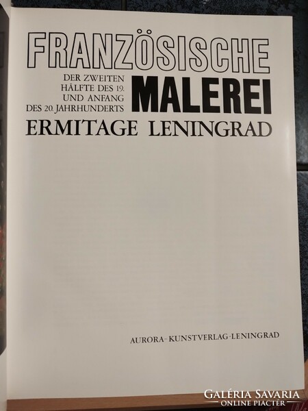 Französische Ermitage Malerei könyv