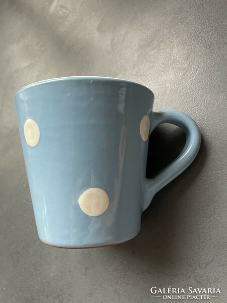 Laura ashley polka dot blue ceramic mug