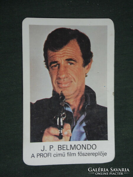 Card calendar, motion picture cinema, jean-paul belmondo, professional film, 1983, (3)