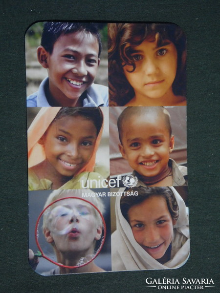 Kártyanaptár, UNICEF, gyerek modell, 2015,   (2)