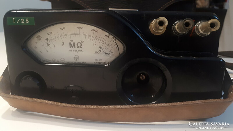Old vinyl housing instrument warschau imi-413 insulation resistance measuring instrument