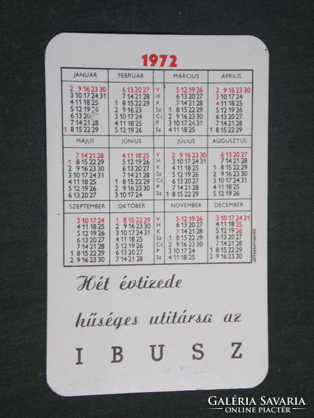 Card calendar, 70-year-old Ibus travel agency, Alexander column of Leningrad, 1972, (3)