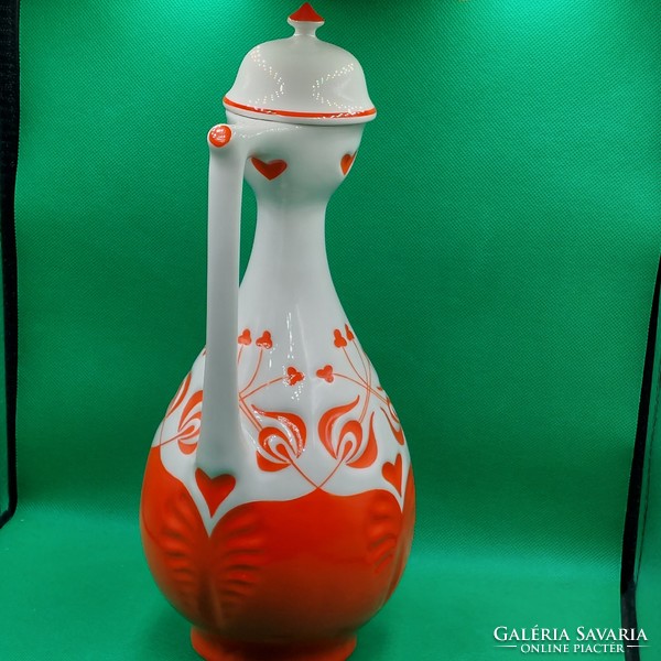 Géza Zsolnay tulip vase with lid by Géza Nikelszky