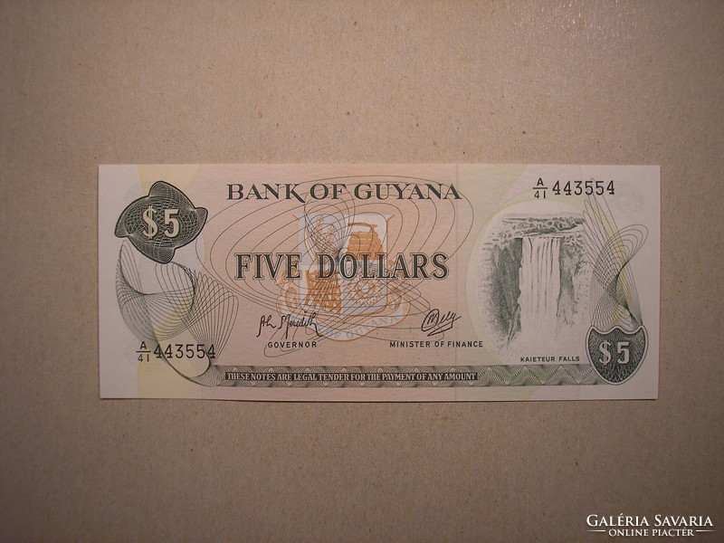 Guyana-5 dollars 1992 oz