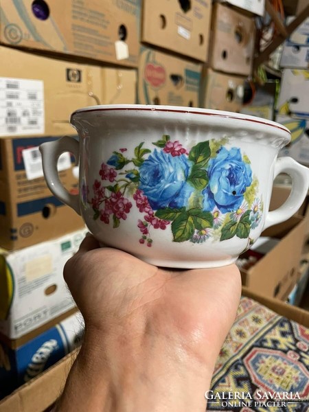 2 fülű ritka komabögre komacsésze porcelán hagyaték