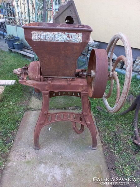 Antique cast iron grinder