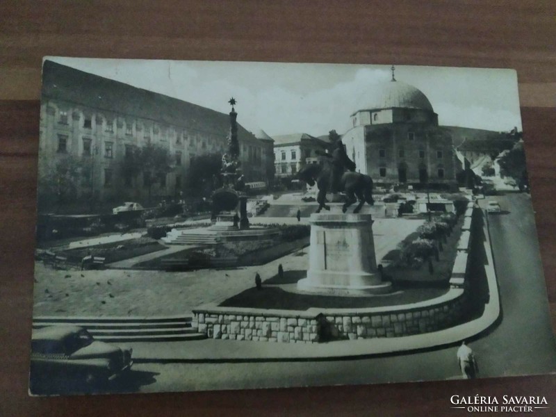 Pécs, Széchenyi Square, stamped in 1960