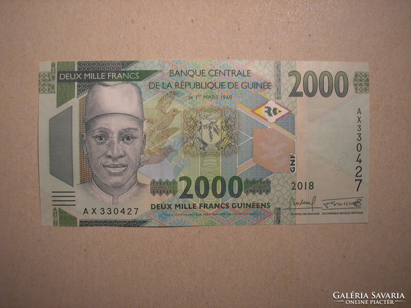 Guinea-2000 francs 2018 oz