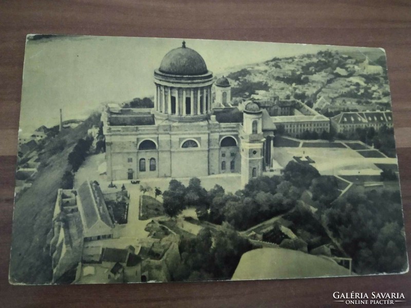 Esztergom, skyline with the basilica, stamped in 1960