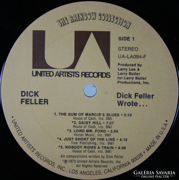 Dick Feller - Dick Feller Wrote... (LP, Album, Ter)