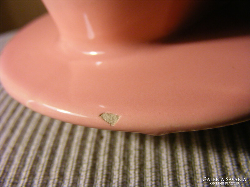 Melitta bentz 102 3-hole pink ceramic coffee filter 50s