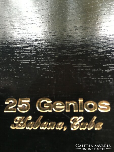 Cohiba maduro 5 genios - 4 black cigar boxes - bar decoration - cigar accessories