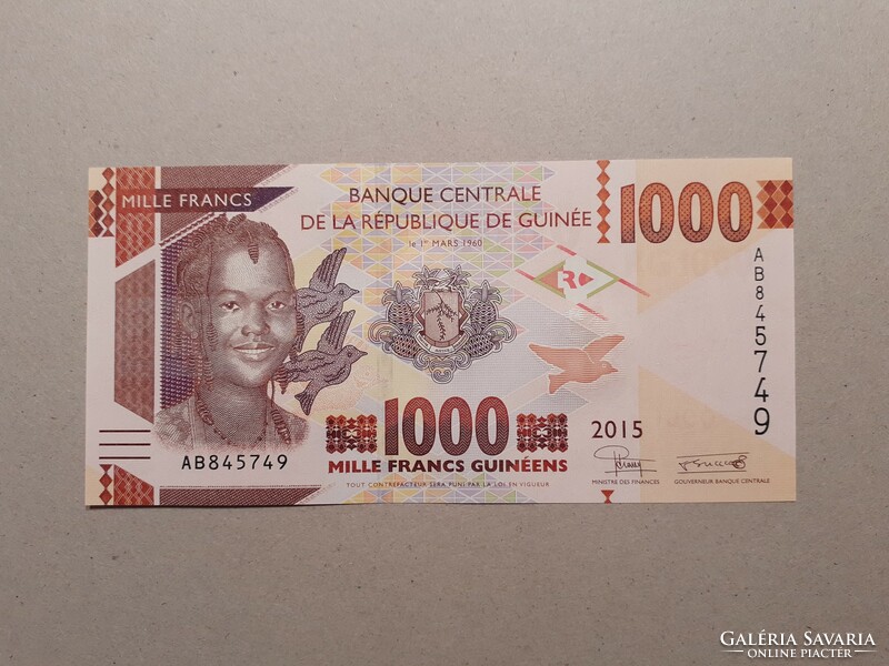 Guinea-1000 francs 2015 oz