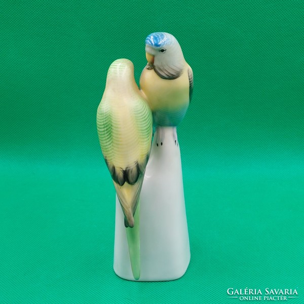 Béla Balogh raven house parrot couple figurines