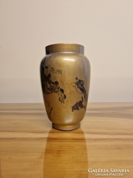 Zsolnay porcelán jelzett eozin mázas váza