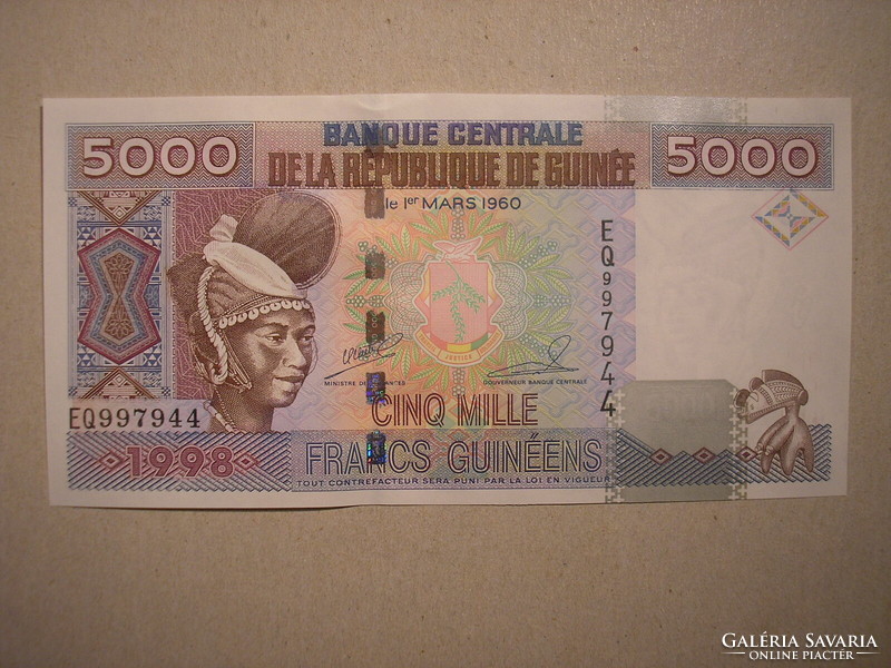 Guinea-5000 Francs 1998 UNC
