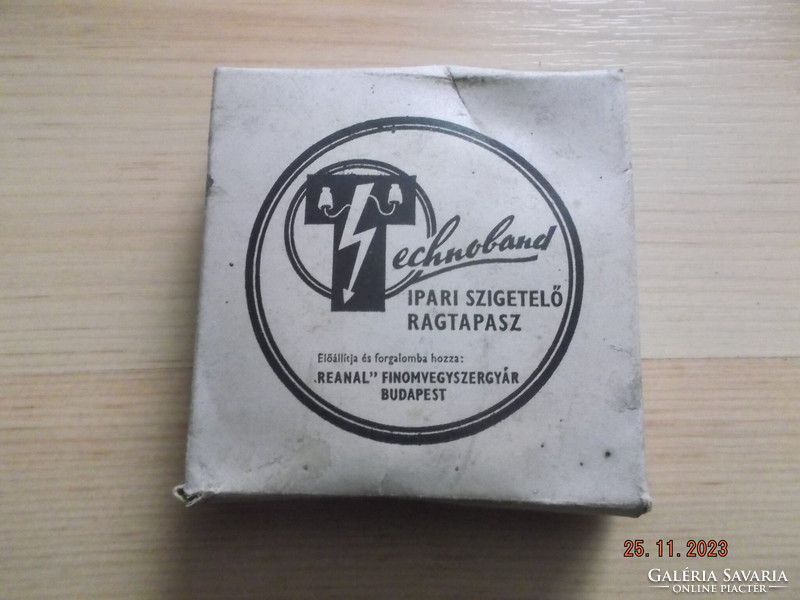 Old, retro - technoland industrial insulating tape in its original box.