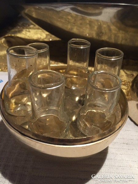 Pear-shaped drinks set, brandy cups (301)