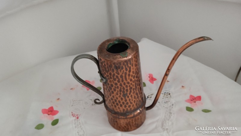 Handmade small copper watering can? Evaporator tank?