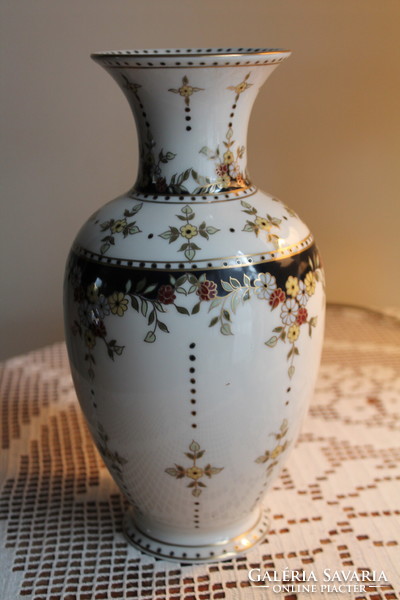 Vase with many flowers by Zsolnay