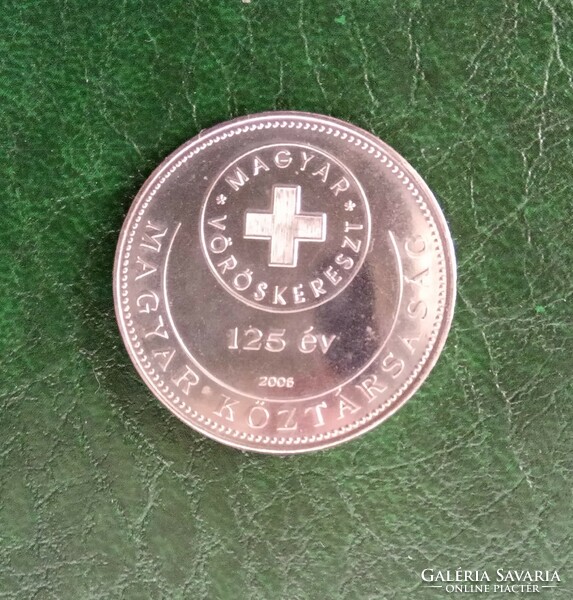 50 HUF 2006, 125-year-old Hungarian Red Cross circulation coin commemorative version is bright