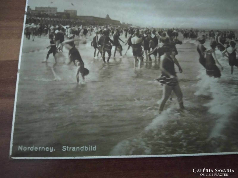 Norderney, strandolók, bélyegezve, 1927-ben