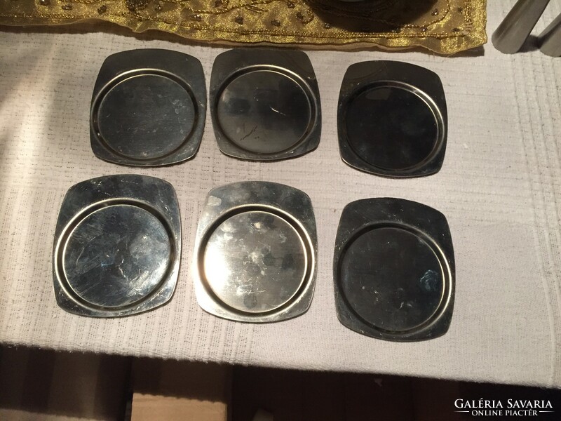 6+6 stainless steel coasters with glassware (301)