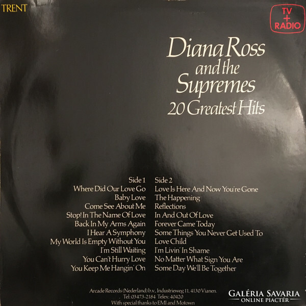 Diana Ross and the Supremes - 20 Greatest Hits (LP, Comp)