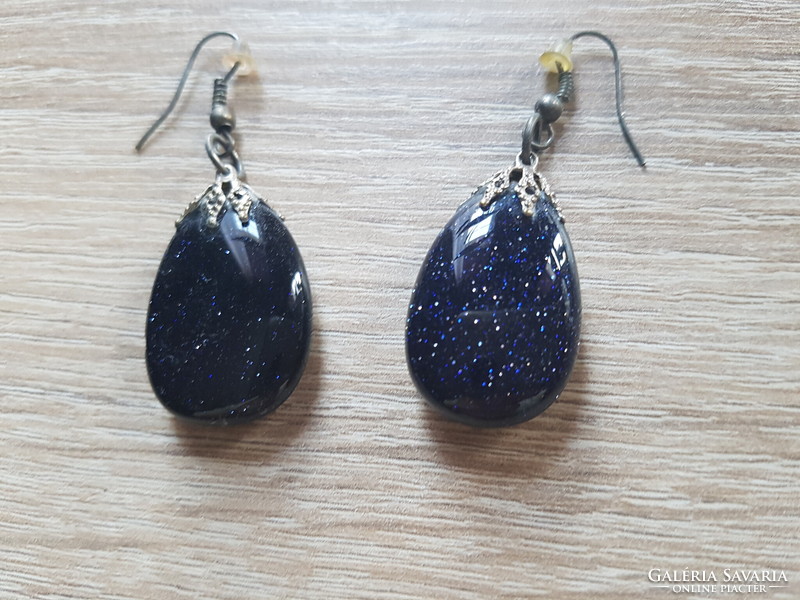 For Christmas! Blue sunstone /nightstone/ earrings